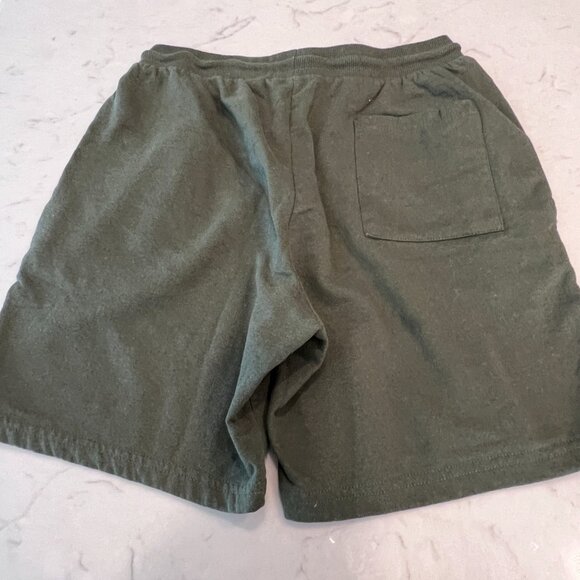 Aeropostale Sleep Shorts Men’s Medium Olive Green Drawstring Lounge Pajama Short - Picture 7 of 8